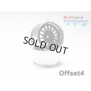 画像1: 【ネコポス対応】RC-ART/ART4904FB_ART4906FB_ART4908FB_ART4910FB/SSR Professor TF1 FLAT BLACK(リムメッキ)(2pcs)