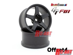 画像1: 【ネコポス対応】RC-ART/ART5004FB__ART5010FB/SSR GT GTF01 FLAT BLACK(2個入)