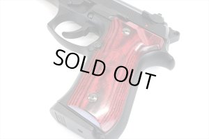 画像2: 【ネコポス対応】パンドラアームズ/AWG-1406/ウッドグリップ U.S.M9/M9A1 (スムースロゴ/レッド)