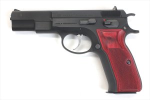 画像4: 【ネコポス対応】パンドラアームズ/AWG-1450/ウッドグリップ KSC製 Cz75 (チェッカー/レッド)