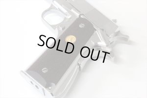 画像2: 【ネコポス対応】パンドラアームズ/AWG-1454/ウッドグリップ ガバメント/45AUTO (フルチェッカーメダル/ブラウン)