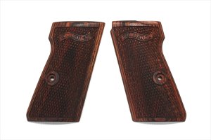 画像1: (1月18日再入荷予定/予約分)【ネコポス対応】パンドラアームズ/AWG-1456/ウッドグリップ マルゼン製 ワルサーPPK/S (フルチェッカー/ブラウン)