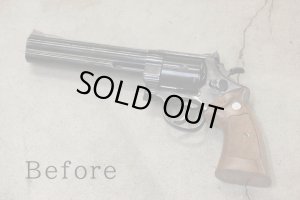 画像4: (11月下旬再入荷予定/予約分)【ネコポス対応】パンドラアームズ/AWG-1465/S&W M29(Nフレーム・スクエアパッド)チェッカー/ブラウン ウッドグリップ(タナカワークス社製)