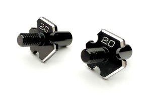 画像1: 【ネコポス対応】Reve D（レーヴ・ディー）/D1-010FA2/D1-MK-B2用 アルミ製 フロントアクスル (2.0mmタイプ、2個入)