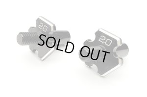 画像1: (11月末発売予定/予約分)【ネコポス対応】Reve D（レーヴ・ディー）/D1-010FA2/D1-MK-B2用 アルミ製 フロントアクスル (2.0mmタイプ、2個入)