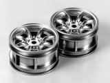 TAMIYA(タミヤ)/Mシャーシ8本スポークホイール(メッキタイプ)