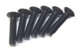 【ネコポス対応】TOPLINE(トップライン)/EJD-05BK__EJD-18BK/7075 M3六角皿ビス ブラック 6本入