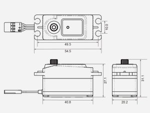 画像4: (7月末発売予定/予約分)G-FORCE(ジーフォース)/G0987/GDS-0713L Low Profile Digital Servo