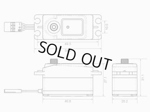 画像4: (7月末発売予定/予約分)G-FORCE(ジーフォース)/G0987/GDS-0713L Low Profile Digital Servo