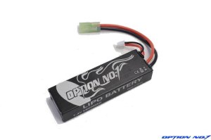 画像1: 【翌日お届け便】【ネコポス対応】OPTION No.1(オプションNo.1)/GB-0042/SAFTY MIRACLE POWER 7.4V　1500mAh（アルミケース仕様）