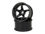 【ネコポス対応】G-FORCE(ジーフォース)/GD054_GD055/N-Type ドリフト用ホイール ハイトラクション(ブラック) 2個入
