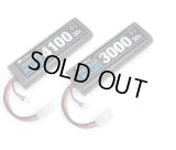 G-FORCE(ジーフォース)/GFG008/BULLET LiPo 7.4V 4100mAh バッテリー(バレットリポ)ストレートパック