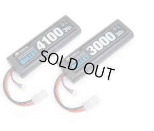 画像1: G-FORCE(ジーフォース)/GFG008/BULLET LiPo 7.4V 4100mAh バッテリー(バレットリポ)ストレートパック