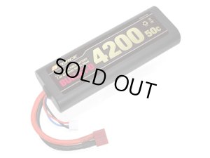 画像1: G-FORCE(ジーフォース)/GFG009/BULLET-D 7.4V 4200mAh 2ピンコネクタ 5 50C リポバッテリー