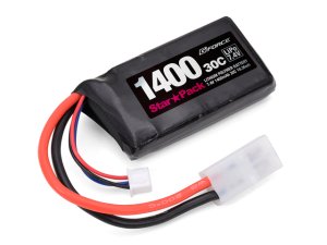 画像1: 【ネコポス対応】G-FORCE(ジーフォース)/GFG201/スターパック リポバッテリー 7.4V 1400mAh 30C