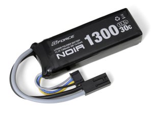 画像1: 【ネコポス対応】G-FORCE(ジーフォース)/GFG910/Noir LiPo 11.1V 1300mAh ミニS互換サイズ