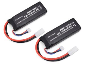 画像1: 【ネコポス対応】G-FORCE(ジーフォース)/GFG992/FIRST SHOT LiPo 7.4V 450mAh ハンドガン用(2本入)