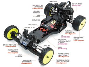画像5: G-FORCE(ジーフォース)/GK201/【9月中旬発売予定】Genova 2WD Buggy キット カーペットエディション