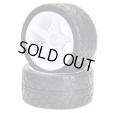 HobbyPro(ホビープロ)/H40/接着済 オンロードタイヤ+ホイール(リヤ用) 2個入