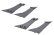 画像1: Reve D（レーヴ・ディー）/HS-WS-A8_HS-WS-AG/8810 STYLE 樹脂製ウイングステー (鉄製スクリュー6個入) (1)