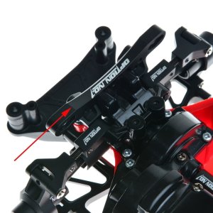 画像2: 【ネコポス対応】OPTION No.1(オプションNo.1)/HT-009/アルミダンパーステー前後1台分/TT-02 TT-02D