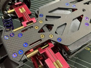 画像3: 【ネコポス対応】KN企画/KN-64TI04/【RC926】64チタン【焼き色付き】フラットヘッドスクリュー M3×12mm用 (4個入り)