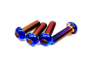 画像5: (12月中旬発売予定/予約分)【ネコポス対応】KN企画/KN-64TI05_KN-64TI06_KN-64TI07/【RC926】64チタン【焼き色付き】ボタンヘッドスクリュー (4個入り)