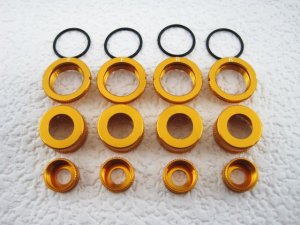 画像2: 【ネコポス対応】KN企画/KN-TO02BK-A__KN-TO02SV-A/TRFダンパー用 カラーチェンジキット