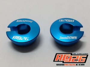 画像4: 【ネコポス対応】KN企画/KN-TO11BK-A__KN-TO11SV-A/TRFダンパー用アルミスプリングカップ 3mmダウン(2個入)