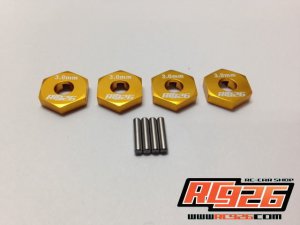 画像2: 【ネコポス対応】KN企画/KN-WH06BK-B__KN-WH06SV-B/アルミホイールハブ薄型(3mm厚) 4個入り