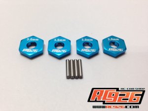 画像4: 【ネコポス対応】KN企画/KN-WH06BK-A__KN-WH06SV-A/アルミホイールハブ薄型(3mm厚) 4個入り