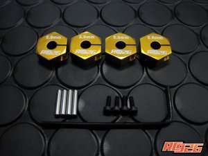 画像2: 【ネコポス対応】KN企画/KN-WH07BK-B__KN-WH07SV-B/アルミクランプ式ホイールハブ(5mm厚) 4個入り