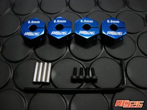 画像3: 【ネコポス対応】KN企画/KN-WH08BK-A__KN-WH08SV-A/アルミクランプ式ホイールハブ(6mm厚) 4個入り