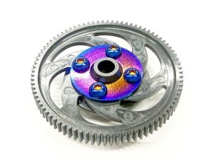 画像2: 【ネコポス対応】KN企画/KN-YD09/【RC926】64チタン【焼き色付き】スパーギアプレシジョンプレート RD/SD/MD用