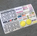 【ネコポス対応】T4WORKS/MD-SK-39/Mass Damper Mr. Hop-Up RC Decal Sheet B