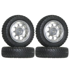 画像7: 【ネコポス対応】EAGLE(イーグル)/MINI-Z4X4-RO-BK_BZ_GU_SI/SPラウンドホールホイル&タイヤセット:MINI-Z4X4ジムニー用 4本入