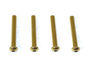 画像3: 【ネコポス対応】スクエア(SQUARE)/NAX-2618BK_BY_G_OR_P_PK_R_TB/2.6×18ヘックスボタン ジュラルミンビス(4pcs)