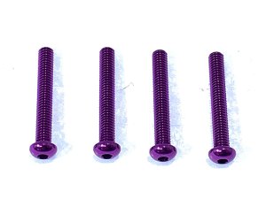 画像5: 【ネコポス対応】スクエア(SQUARE)/NAX-2618BK_BY_G_OR_P_PK_R_TB/2.6×18ヘックスボタン ジュラルミンビス(4pcs)