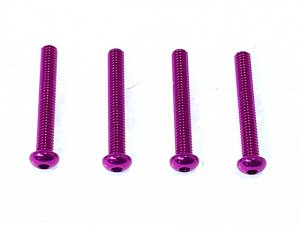 画像6: 【ネコポス対応】スクエア(SQUARE)/NAX-2618BK_BY_G_OR_P_PK_R_TB/2.6×18ヘックスボタン ジュラルミンビス(4pcs)