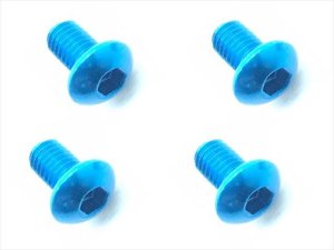 画像7: 【ネコポス対応】スクエア(SQUARE)/NAX-305BK_BY_OR_P_PK_R_TB/3x5ヘックスボタン ジュラルミンビス(6本入)