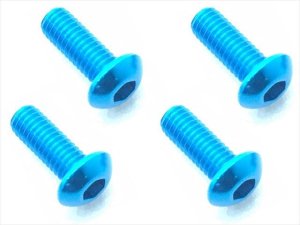 画像7: 【ネコポス対応】スクエア(SQUARE)/NAX-308BK_BY_OR_P_PK_R_TB/3x8ヘックスボタン ジュラルミンビス(6本入)