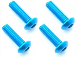 画像7: 【ネコポス対応】スクエア(SQUARE)/NAX-310BK_BY_OR_P_PK_R_TB/3x10ヘックスボタン ジュラルミンビス(6本入)