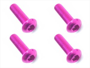 画像5: 【ネコポス対応】スクエア(SQUARE)/NAX-312BK_BY_OR_P_PK_R_TB/3x12ヘックスボタン ジュラルミンビス(6本入)