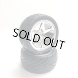 OPTION No.1(オプションNo.1)/NO-250020/1/10 4WDバギー用 オンロードラジアルタイヤ・6本スポークホイル接着済(フロント/ 2本入)