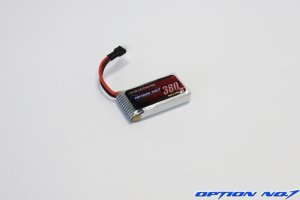 画像1: 【ネコポス対応】【翌日お届け便】OPTION No.1(オプションNo.1)/NO-HLP380/LiPo3.7V 380mAh （WEEKENDER　Q4i HD200適合）