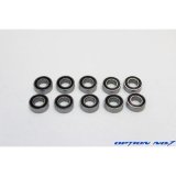 【ネコポス対応】OPTION No.1(オプションNo.1)/NO-RS1260-10-A/ラバーシールボールベアリング1260(12×6×4mm)10個入