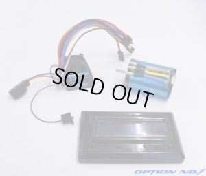 画像1: OPTION No.1(オプションNo.1)/NO-S40BK-/サプライズS40　ブラシレスESC+モーター（センサー付)コンボセット(ESCブラック/2ピン仕様）/セッティングカード付 （2Pコネクター仕様）