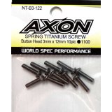 【ネコポス対応】AXON(アクソン)/NT-B3-122/スプリングチタンスクリュー 3×12mm(ボタン)10個入