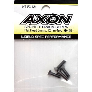 画像1: 【ネコポス対応】AXON(アクソン)/NT-F3-121/スプリングチタンスクリュー 3×12mm(皿)4個入