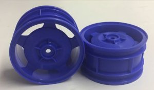 画像1: タミヤ(TAMIYA)/OP-1682/バギー用　リヤ・スターディッシュホイール(ブルー)